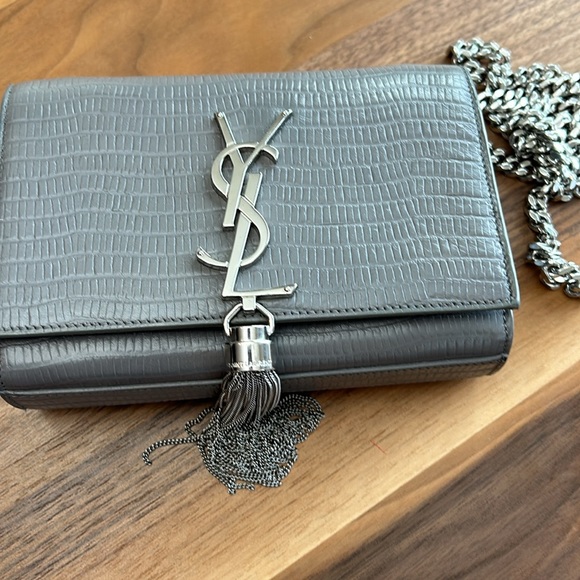 Saint Laurent Small Kat Croc
Embossed Crossbody - Picture 4 of 14